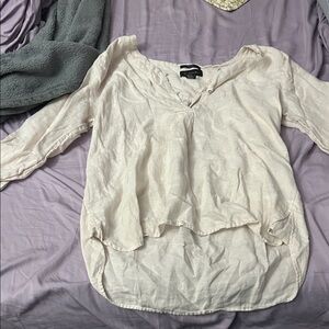 Tahari 100% Linen Shirt